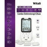 Wollex Witali Rtens 2 Kanallı 4 Pedli Fizik Tedavi Tens Cihazı Dijital Portatif Tens, Ems, Masaj Cihazı
