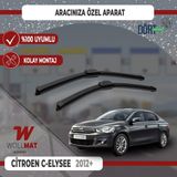 Wollmat Citroen C Elysee Silecek 2012 Sonrası Silecek Takımı Araca Özel