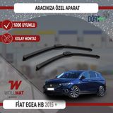 Wollmat Fiat Egea Silecek Hatcback 2015 Sonrası Silecek Takımı Araca Özel
