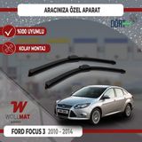 Wollmat Ford Focus 3 Silecek 2010 2014 Arası Uyumlu Silecek Takımı Araca Özel