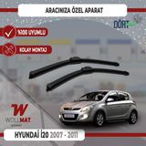 Wollmat Hyundai I20 Silecek 2007 2011 Arası Uyumlu Silecek Takımı Araca Özel