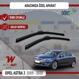 Wollmat Opel Astra J Silecek 2009 2020 Arası Uyumlu Silecek Takımı Araca Özel