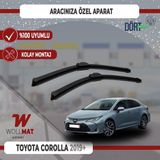 Wollmat Toyota Corolla Silecek 2019 2025 Arası Silecek Takımı Araca Özel