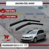 Wollmat Volkswagen Golf 6 Silecek 2009 2012 Arası Silecek Takımı Araca Özel