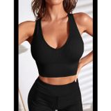 Womanandkids Fantezia Night Kadın Siyah Derin Göğüs Dekolteli Şık Crop Top Bluz