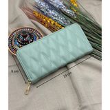 womancraft Kapitone Fermuarlı Kadın Cüzdan - Mint Yeşili