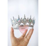 WOMAN'S HEART PASTA TACI GÜMÜŞ IŞILTI PARTİ SÜS MALZEMESİ