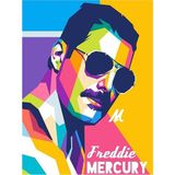 Womb Hobby Freddie Mercury Sayılarla Boyama Seti 50X65 Tuvale Gerili