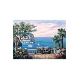 wombhobby Balkon Manzarası 2 Sayılarla Boyama Seti 40x50 Cm Çerçeveli (Kasnağa ) Gerili