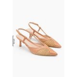 Women Lay-z Kadın Hasır Detaylı Sivri Burun 5,5 cm Topuklu Slingback Ayakkabı