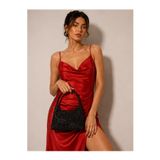 womenacs Siyah Renk Taşlı Elde Tutmalı Abiye Clutch Portföy Düğün Nişan Kına Kadın Gece Çantası (askılı)