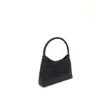 womenacs Siyah Renk Taşlı Elde Tutmalı Abiye Clutch Portföy Düğün Nişan Kına Kadın Gece Çantası (askılı)