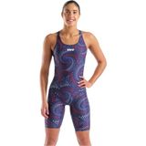 Women's Arena Prınted Full Body Kadın Yüzücü Mayosuf Beden - Lacivert - 34