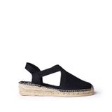 Women's cotton espadrille - VERONA - Black, 38 EU