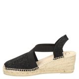 Women's espadrille in cotton fabric - TRITON - Black, 36 EU