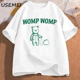 Womp Komik T Shirt Erkekler Iğneleme Giyim Grafik Meme T-Shirt Pamuk T Shirt Erkek Giyim Boy 3050 - Beyaz - XL