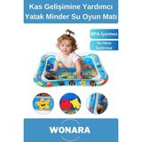 Wonara Dayanıklı Bpa Içermez Güvenli Eğlenceli Bebek Kas Gelişimine Yardımcı Yatak Minder Su Oyun Matı - Çok Renkli