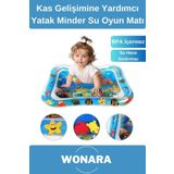 Wonara Dayanıklı BPA İçermez Güvenli Eğlenceli Bebek Kas Gelişimine Yardımcı Yatak Minder Su Oyun Matı
