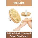 Wonara Doğal Peeling Selülit Önleyici Yumuşak Vücut Masaj Fırçası 100 gr Unisex Kullanım