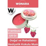 Wonara Özel Üretim Doğal Rahatlatıcı Hediyelik Ev Ofis Yoga Dekoratif Oda Kokusu Teneke Kutuda Kokulu Mum - Açık Pembe