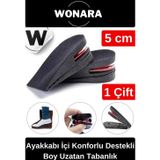 Wonara Özel Üretim Görünmez Ayakkabı İçi Hava Yastıklı Esnek Yumuşak Konforlu Destekli Boy Uzatan Tabanlık