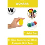 Wonara Pratik Yüksek Kalite El Bilek Çalıştırma Güçlendirme Fizik Tedavi Slikon Egzersiz Stres Topu