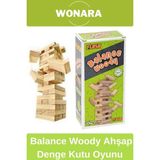 Wonara Premium Board Games - Zeka Eğlence Geliştirici Eğitici Strateji Balance Woody Ahşap Denge Kutu Oyunu - Çok Renkli