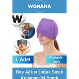 Wonara Premium Elastik Tüm Baş Tiplerine Uygun Soğuk ve Sıcak Kullanımlı Rahatlatıcı Jel Kompress Bandı