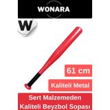 Wonara Premium Özel Üretim Dayanıklı Kırılmaz Metal 61 cm Mükemmel Kavrayışlı Kaliteli Beyzbol Sopası