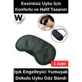 Wonara #uykubandı Özel Üretim Uyku Göz Bandı Işık Engelleyici Yumuşak Dokulu Hafif Lastikli Konfor Sağlayan Seyahat Dinlenme Meditasyon Kullanımına Uygun Ergonomik Kaliteli Uyku Maskesi Siyah