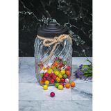 Wonder Lüx Özel Tasarım 25 Cm 3.5 Lt Cam Kavanoz