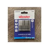 Wonder Mıknatıslı Alyan Seti Bits Alyan Uç Takımı 1,5mm Den 6mm Kadar 8pcs - 50mm - Gri