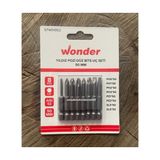 Wonder Ph2 Yıldız Uç Ph0 Bits Uç Seti Düz Matkap Ucu Seti Ph3 Yıldız Uç 8pcs - 50MM - Gri
