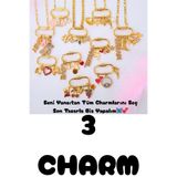 WONDER TOUCH Ataç Kişiye Özel Çoklu Charm Kolye,Kalp,Harf,Nazar,Yıldız,İnci Charm Kendin Tasarla Kolye,Hediye