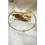 WONDER TOUCH Harf Choker Kolye,b Harfi Kolye,tel Choker Tasma Kolye,altın Kaplama,tüm Harfler Mevcuttur