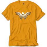 Wonder Woman Metal Logo Sarı Tişört Liyada - 3XL