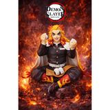 Wonderful Life Demon Slayer Rengoku Kyoujurou Figür Oturan Anime Koleksiyonluk Dekor Biblo 8 cm
