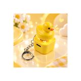 Wonderful Life Ördek Sesli Işıklı Mekanik Klavye Tuşu Anahtarlık Fidget Oyuncak Keychain Çanta Aksesuarı Pilli
