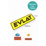 wonderlike Evlat Yazılı Yazılı Dekor plaka- Sarı Renk Araç İçi Cam Süsü ve Ofis Aksesuarı Hediyelik Levha