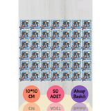wonderlike Özel Gün Magnet 50 Adet Set - Fotoğraflı İsim Yazılı Ahşap Magnet Dağıtmalık Hediyelik - Sünnet, Nişan, Nikah ve Mevlüt Hatırası - 1 Yaş Doğum Günü ve Baby Shower Resimli Buzdolabı Süsü