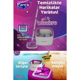 Wondero +2 Yedek Moplu Bezli Temiz Su Ile Kirli Su Ile Ayıran Otomatik Temizlik Seti
