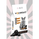 Wondersand Premium Beyaz Bentonit İnce Taneli Kokusuz Topaklanan 20 lt Kedi Kumu