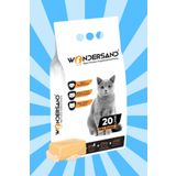 Wondersand Premium Beyaz Bentonit Kalın Taneli Sabun Kokulu Topaklanan 20 lt Kedi Kumu