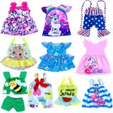 WONDOLL 12 inç bebek bebek giysileri ve aksesuarları - 10-12 inç bebekler için 10 takım bebek giysileri, bebek bebek giysileri elbise kıyafetler aksesuarları çocuklar için noel doğum günü hediyesi