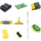 Wonkey - 9 Parça Profesyonel Oto Yıkama Seti, Oto Kurulama Seti, Araba Bakım Paketi, Araç Temizl - Çok Renkli