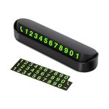 Wonkey Araç Içi Numaralığı, Numaratör, Telefon Numarası, Araba Torpido Cam Cep Telefon Kartı - -- - 000-Siyah
