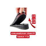 Wonkey Boy Uzatıcı Tabanlık , Hava Yastıklı Ayakkabı içi Boy Yükseltici Topukluk , 3 cm, 5 cm ve 7 cm Ayarlanabilir Katmanlı , Gizli Topuk Yükseltici , Kadın Erkek Ayakkabı Tabanlığı