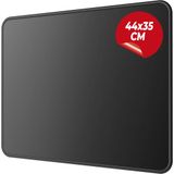 WONKEY PRO - Dikişli Mouse Pad Gaming, Oyuncu Gamer Mousepad, Kaymaz Kauçuk Tabanlı, Pürüzsüz Kumaş Yüzey, Oyun Tipi Mouse Ped, Büyük Boy Bilgisayar Fare Altlığı, Kare Gaming Mouse Pad (44x35 cm)