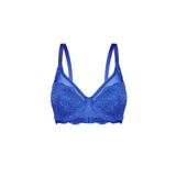 wonna lingerie güngören2348/ Tül Detaylı Dantelli Sütyen - Dolgusuz - 2348 - Saks