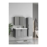 Wons Bathroom Londra 80 cm Kül Gri Banyo Dolabı